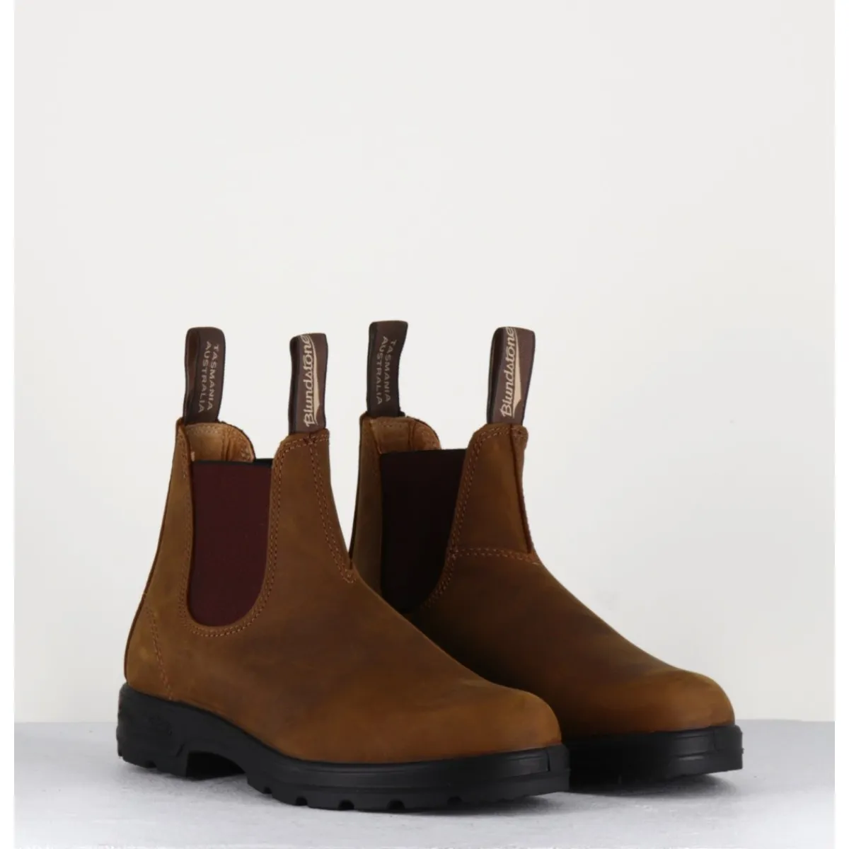 Boots^BLUNDSTONE Classic Chelsea Boots cuir mate - 562 CRAZY HORSE BROWN CAMEL