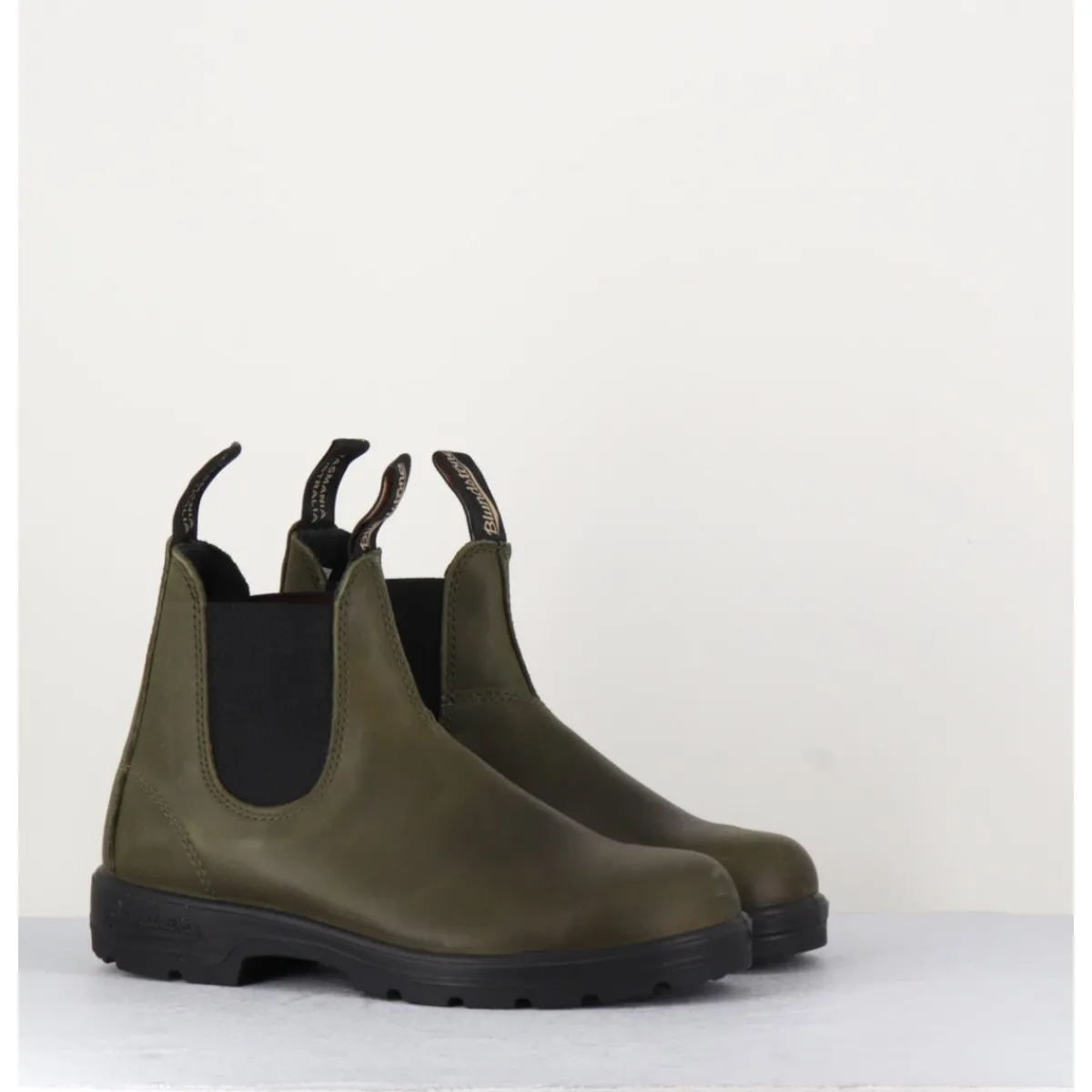 Boots^BLUNDSTONE Classic Chelsea Boots cuir mate - 2052 CUIR OLIVE KHAKI