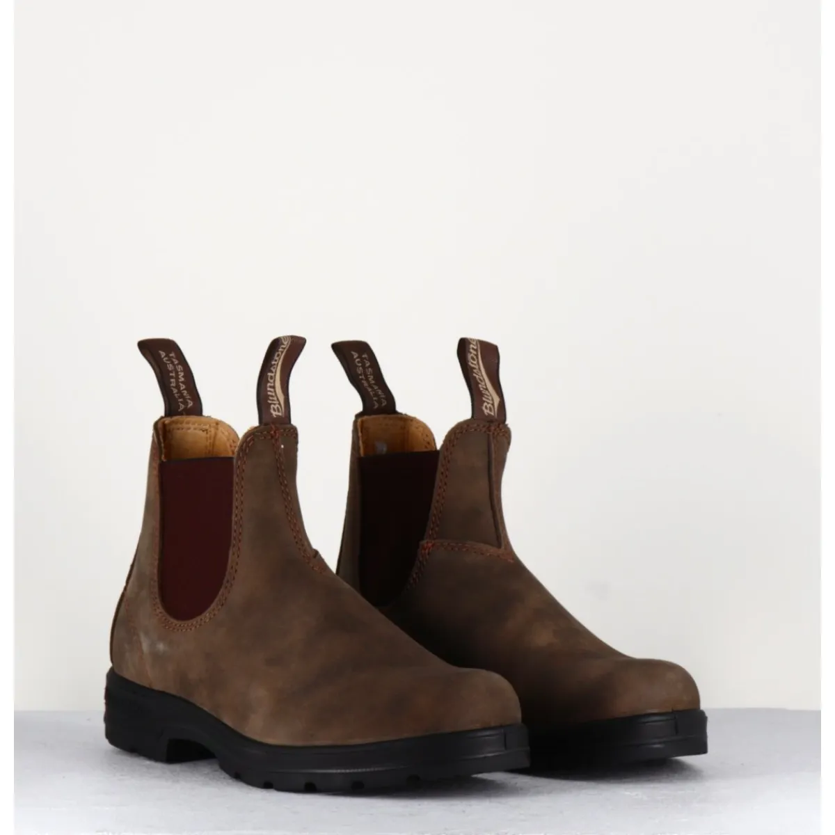 Boots^BLUNDSTONE Classic Chelsea Boots cuir nubuck - 585 RUSTIC BROWN MARRON