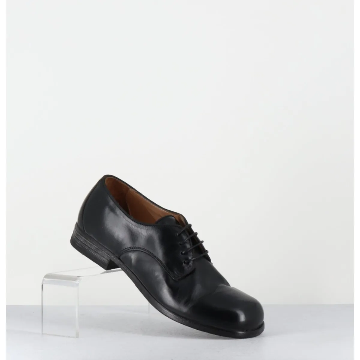 Chaussures^MOMA Derbies à lacets en cuir ligne japonisante - 45401A CRIS NERO NOIR