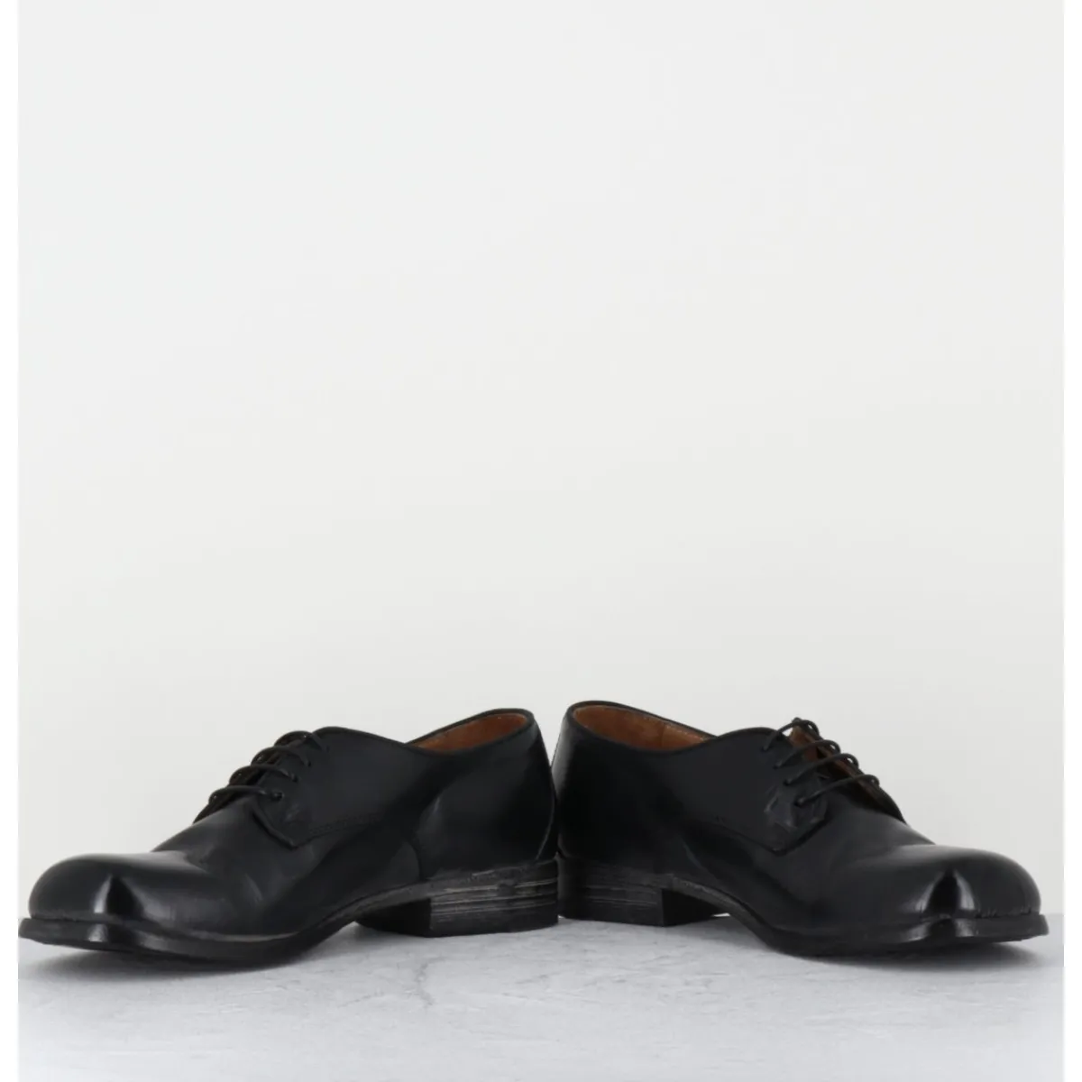 Chaussures^MOMA Derbies à lacets en cuir ligne japonisante - 45401A CRIS NERO NOIR