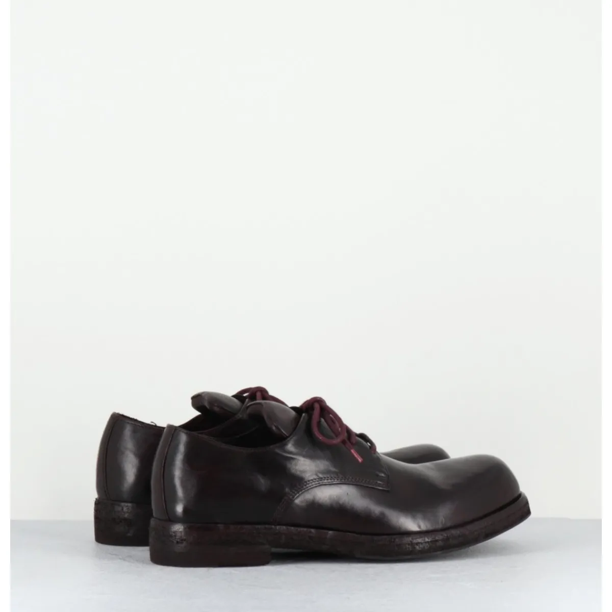 Chaussures^OFFICINE CREATIVE Derbies à lacets ligne Avant-Garde en cuir prune - BULLA DD 301 T.OTTO