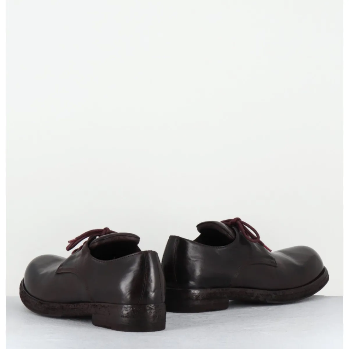 Chaussures^OFFICINE CREATIVE Derbies à lacets ligne Avant-Garde en cuir prune - BULLA DD 301 T.OTTO