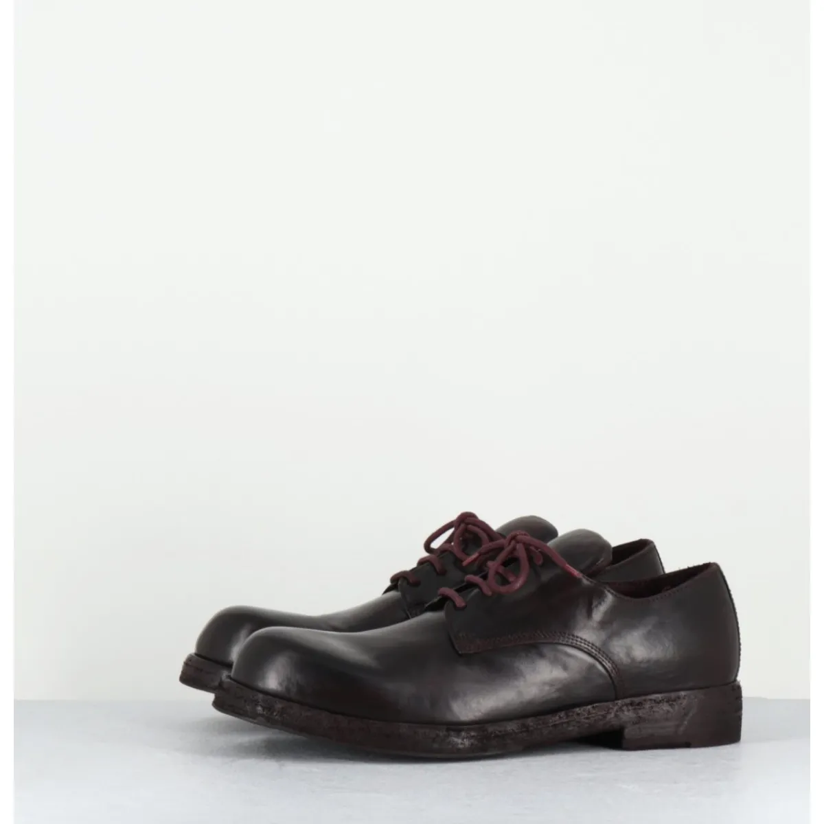Chaussures^OFFICINE CREATIVE Derbies à lacets ligne Avant-Garde en cuir prune - BULLA DD 301 T.OTTO