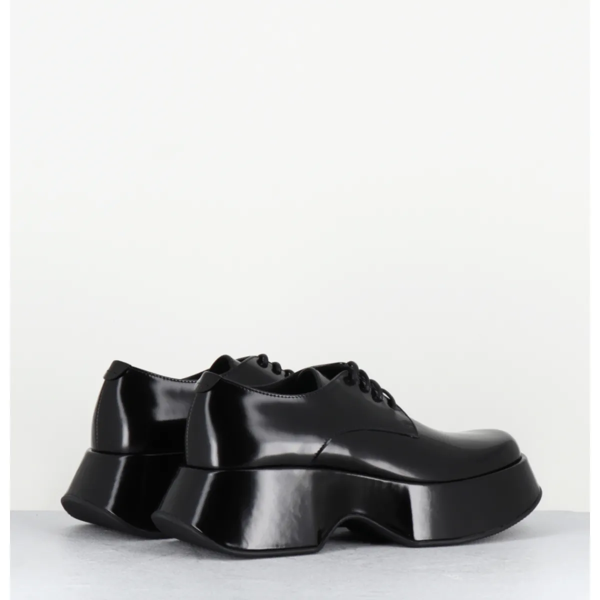 Chaussures | Plateformes^VIC MATIE Derbies à plateforme en cuir glacé - 1F2408D LATTEX BLACK NOIR