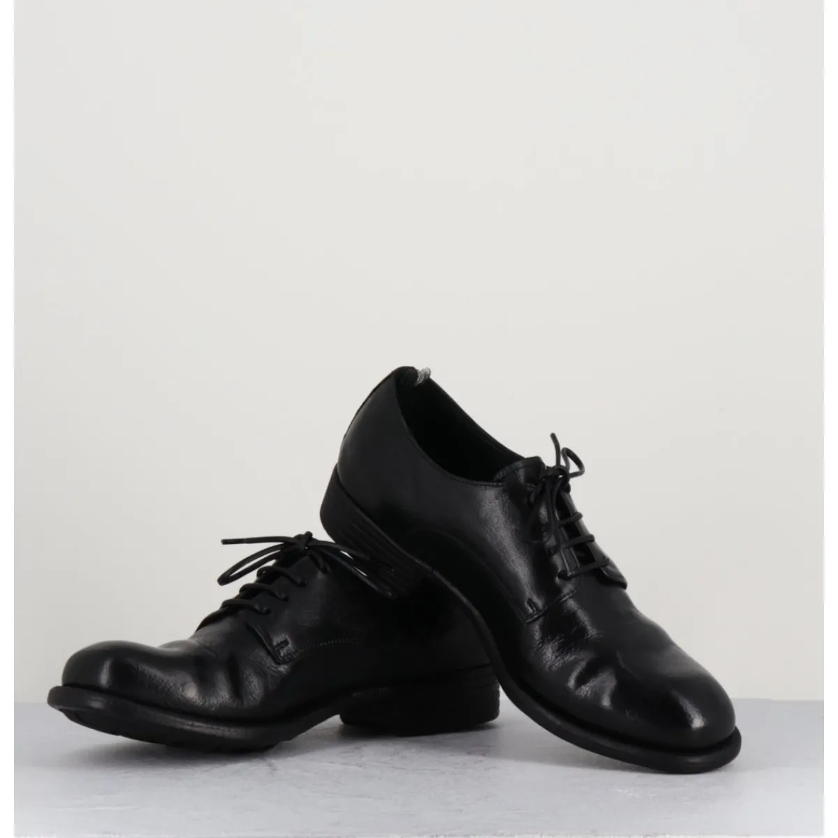 Chaussures^OFFICINE CREATIVE Derbies en cuir à lacets - CALIXTE01 NERO NOIR