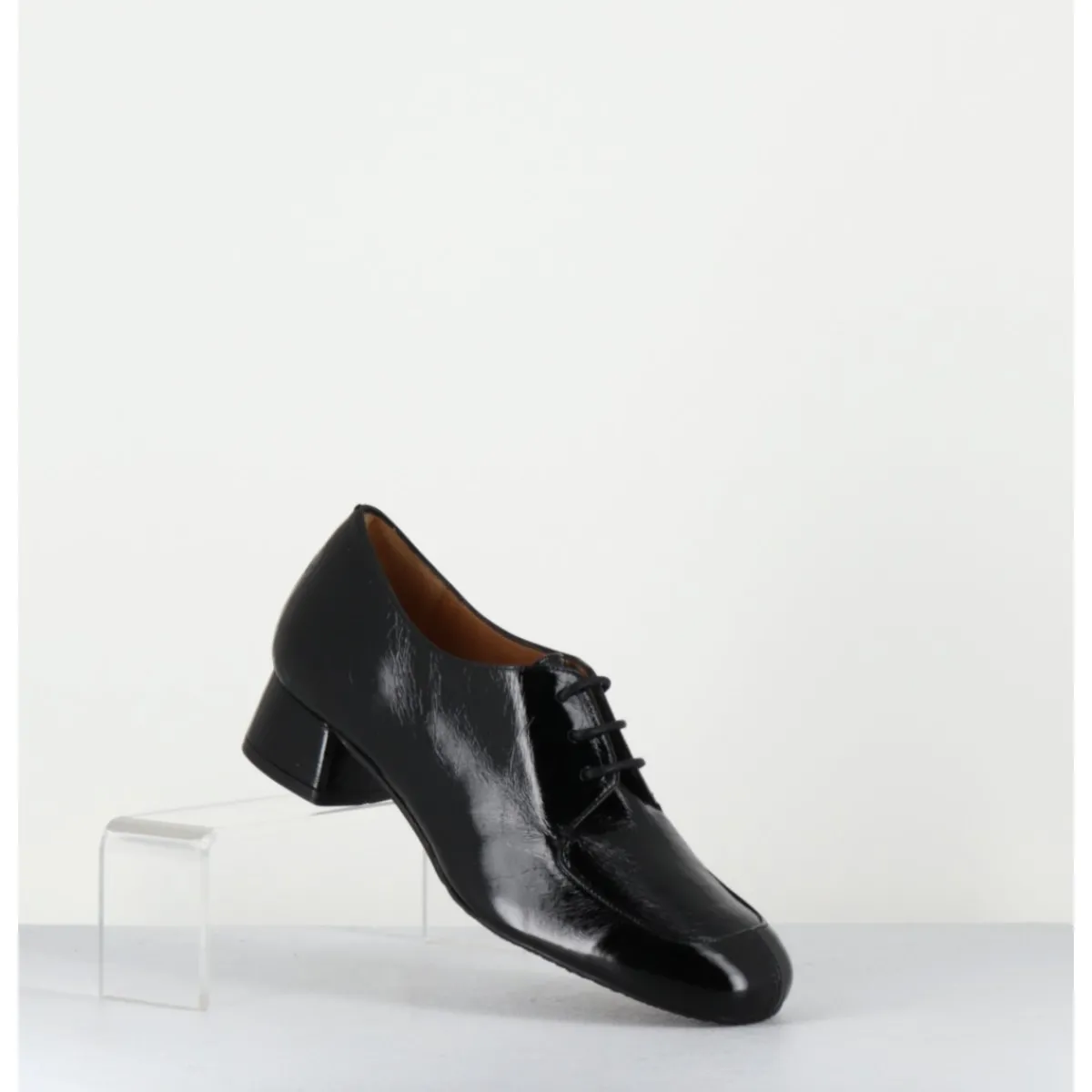 Chaussures^AUDLEY Derbies en cuir petit talon - MONICA BLACK MALORY NOIR