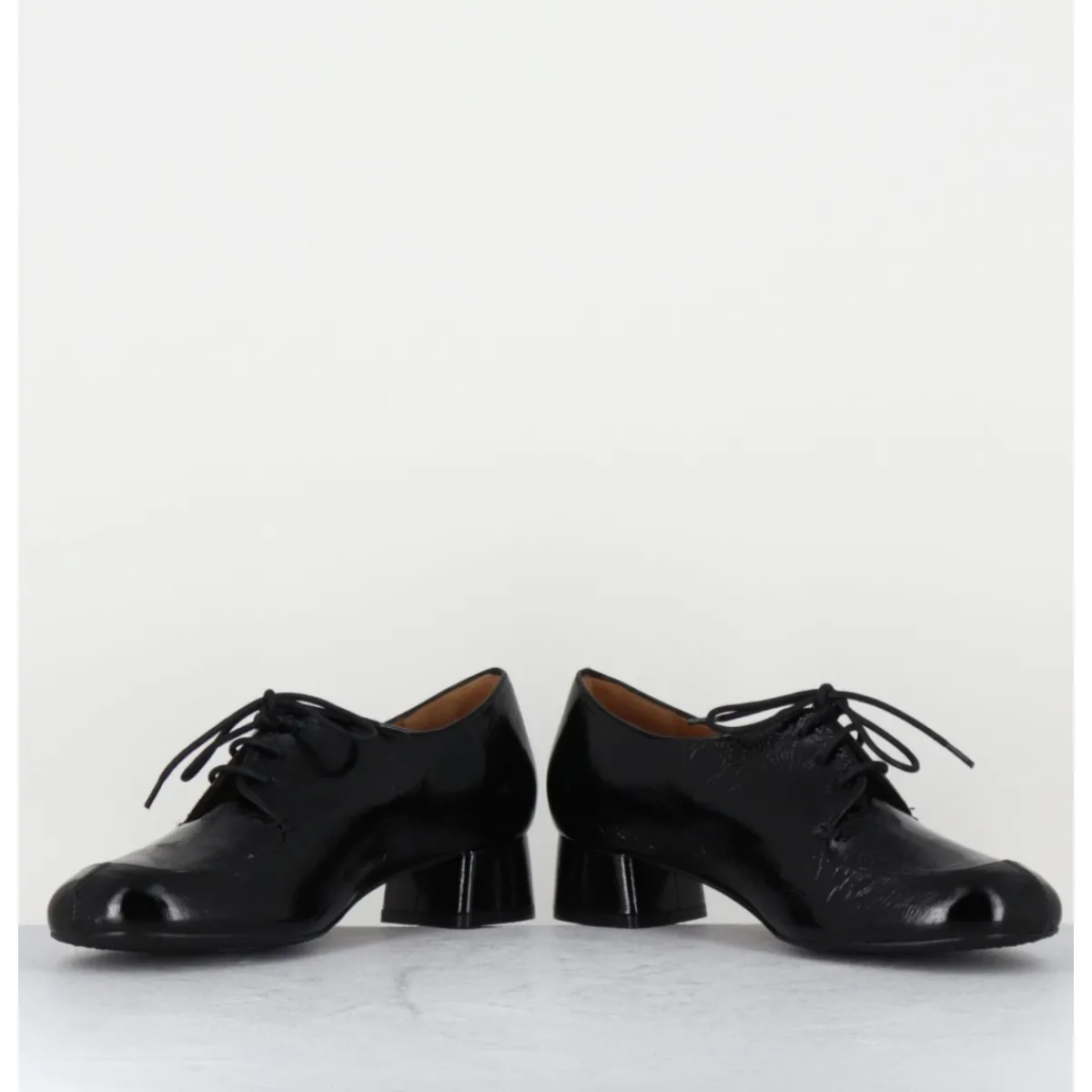 Chaussures^AUDLEY Derbies en cuir petit talon - MONICA BLACK MALORY NOIR