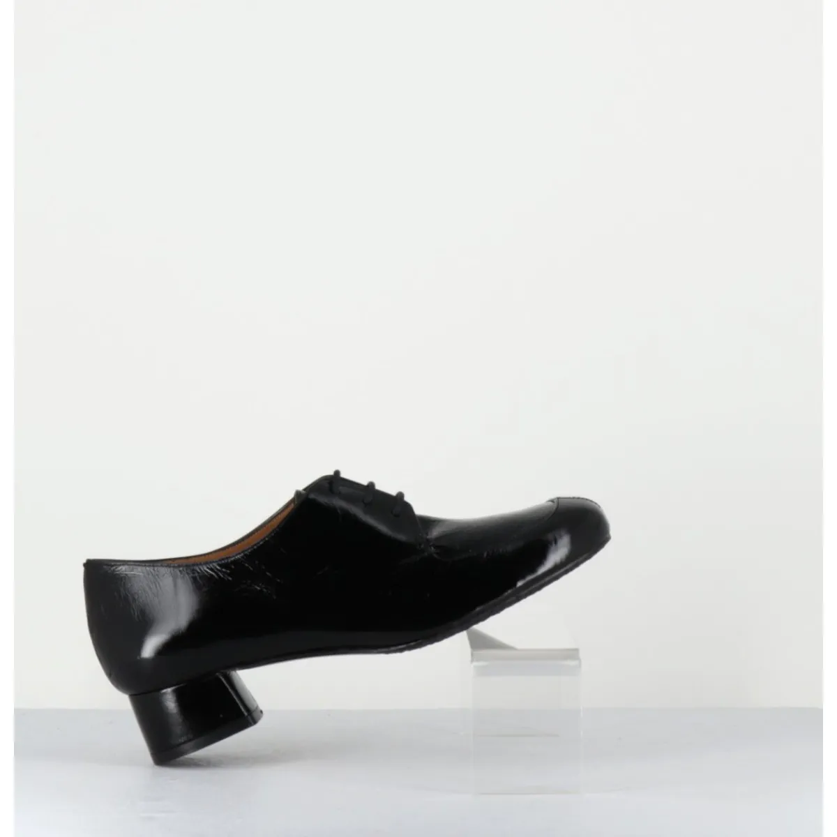 Chaussures^AUDLEY Derbies en cuir petit talon - MONICA BLACK MALORY NOIR