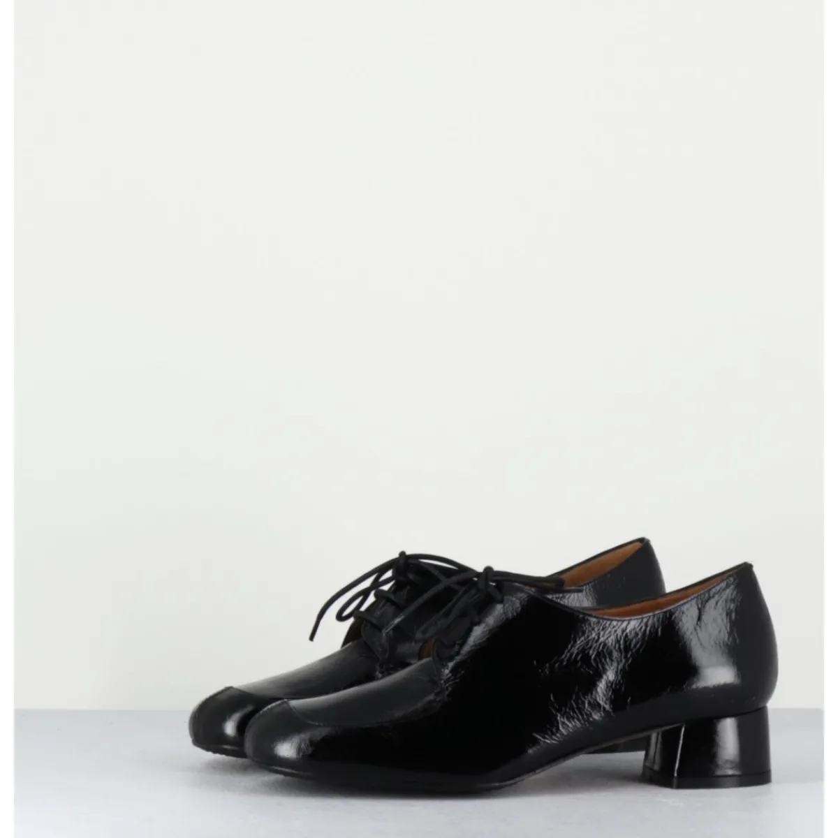 Chaussures^AUDLEY Derbies en cuir petit talon - MONICA BLACK MALORY NOIR