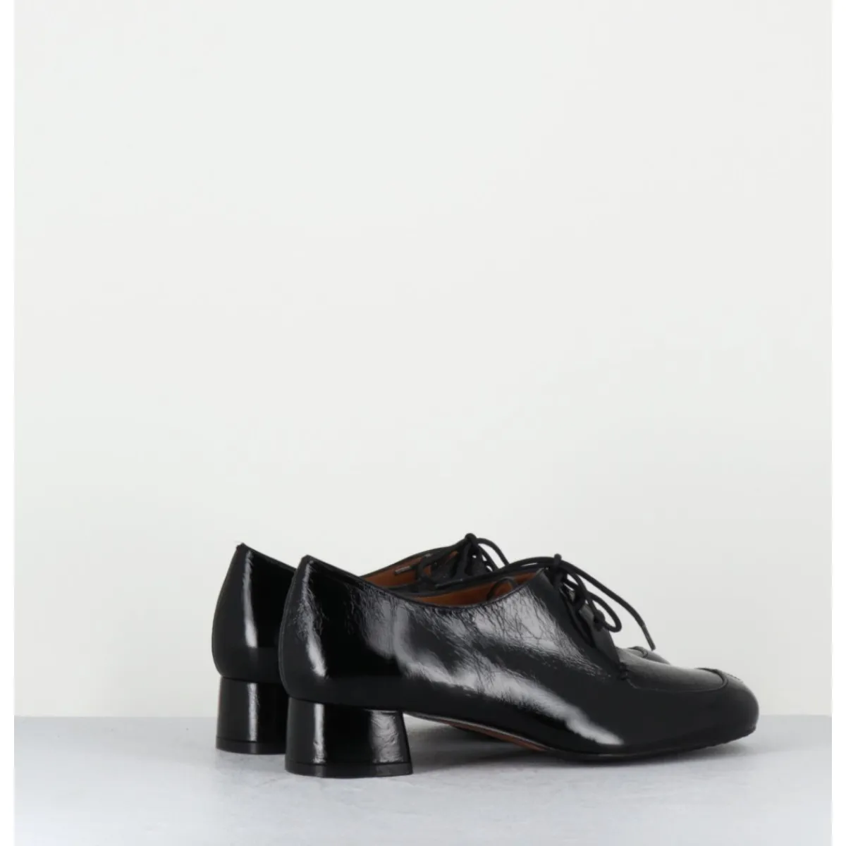 Chaussures^AUDLEY Derbies en cuir petit talon - MONICA BLACK MALORY NOIR