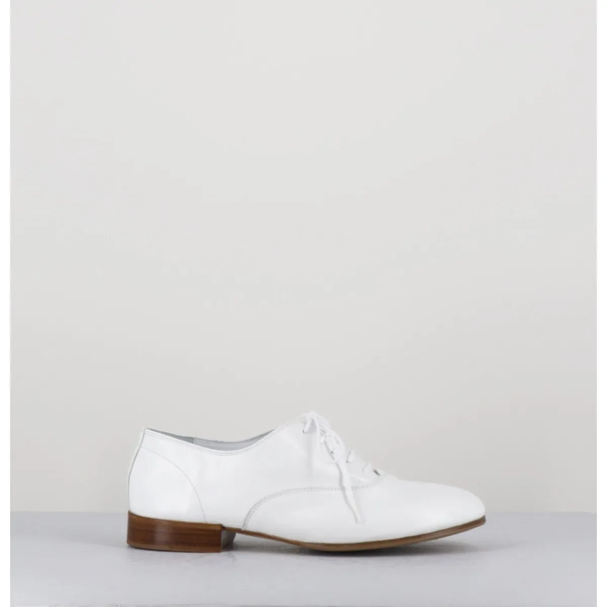 Chaussures^TO&CO Derbies minimalistes en cuir souple - STJA COW WHITE BLANC