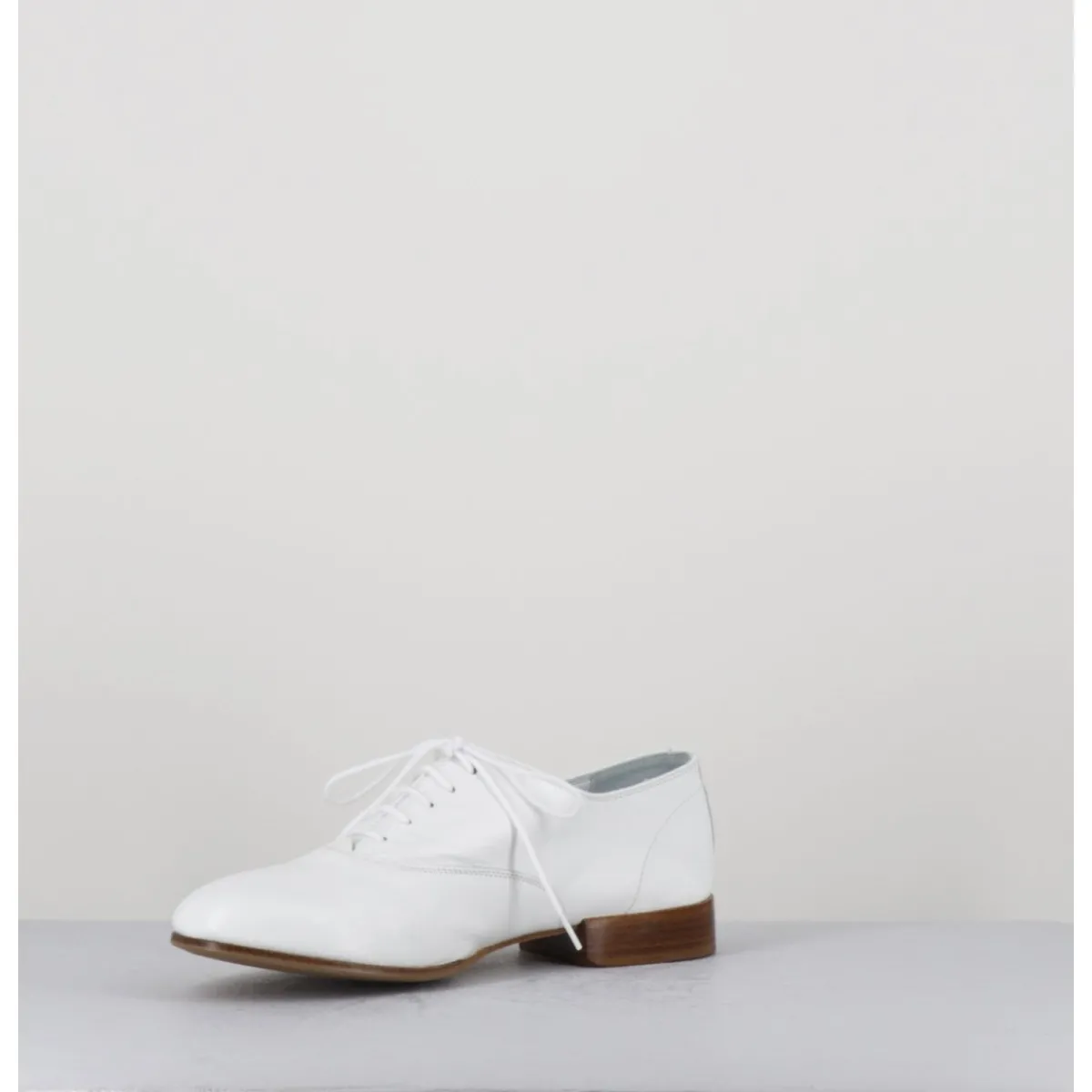 Chaussures^TO&CO Derbies minimalistes en cuir souple - STJA COW WHITE BLANC