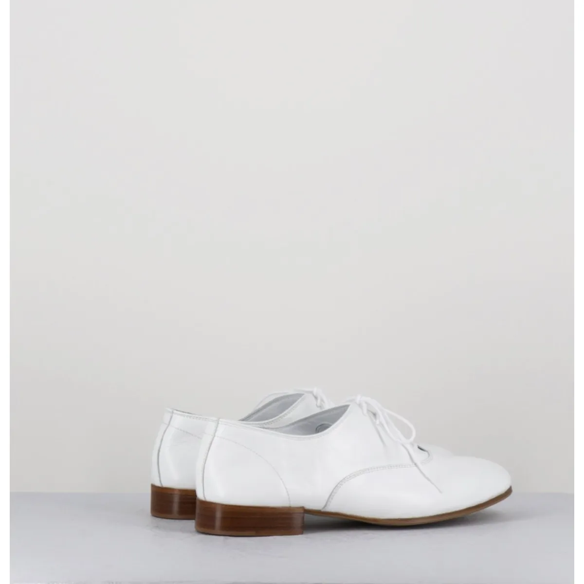 Chaussures^TO&CO Derbies minimalistes en cuir souple - STJA COW WHITE BLANC
