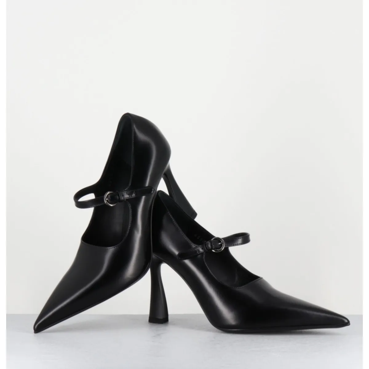 Chaussures^PREMIATA Escarpins à bride bout pointu talon haut cuir - M6590 SPLENDID NERO NOIR