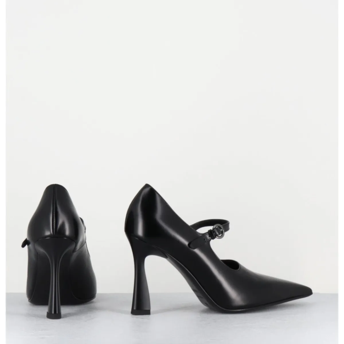 Chaussures^PREMIATA Escarpins à bride bout pointu talon haut cuir - M6590 SPLENDID NERO NOIR