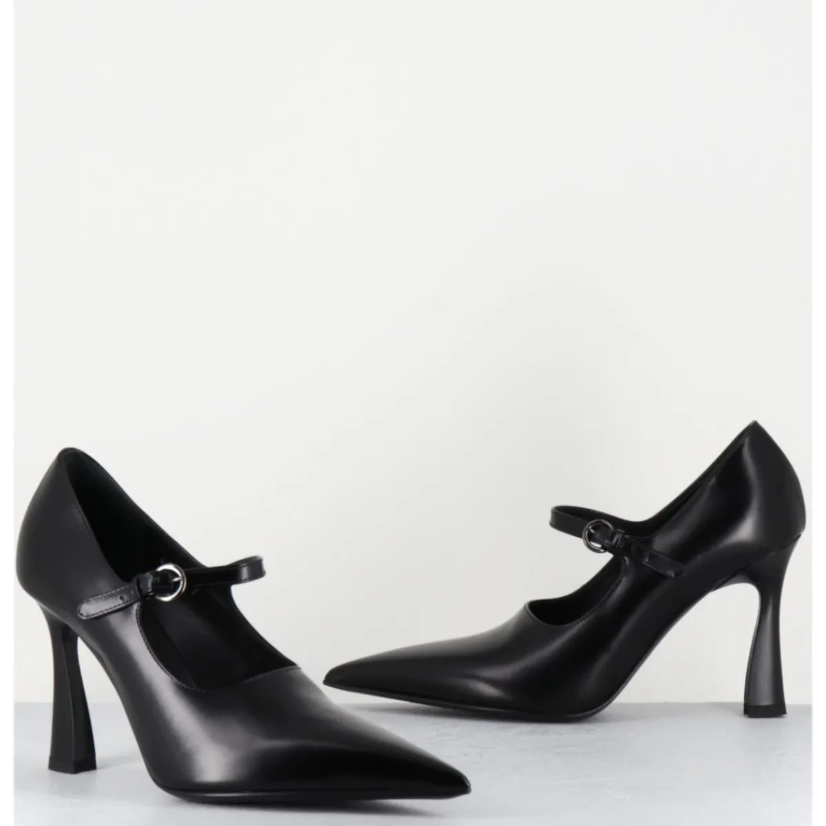 Chaussures^PREMIATA Escarpins à bride bout pointu talon haut cuir - M6590 SPLENDID NERO NOIR