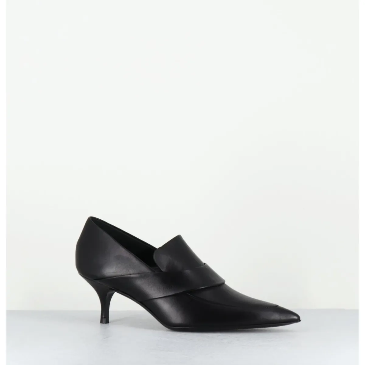 Mocassins | Chaussures^ROTTA Escarpins bout pointu petit talon en cuir ASHI NAPPA BLACK NOIR