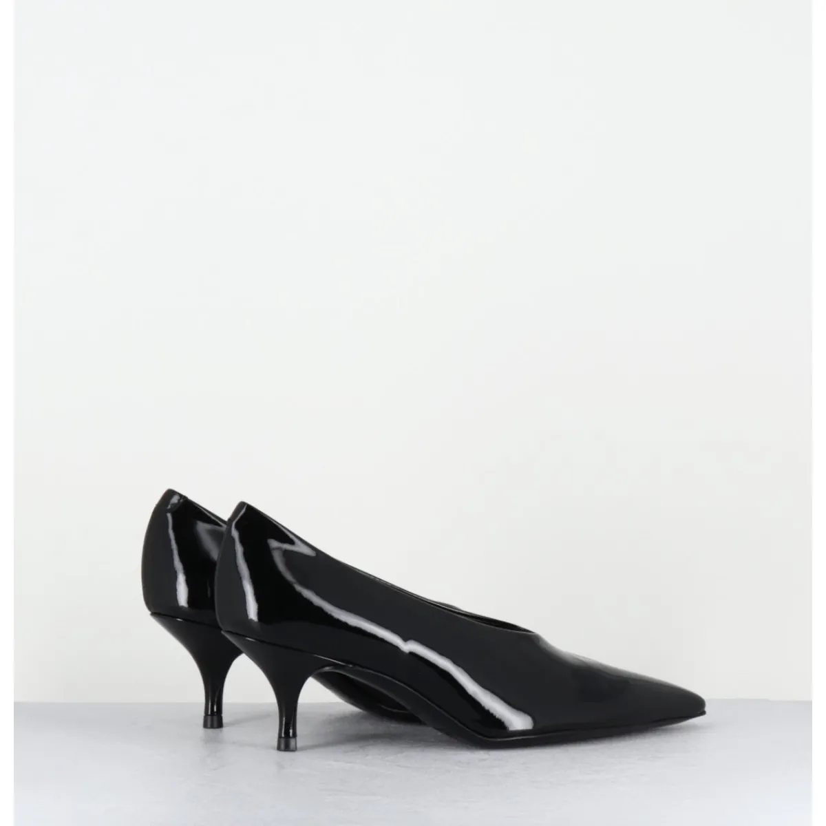 Chaussures^ROTTA Escarpins petit talon en cuir vernis - AISIL VERNICE BLACK NOIR