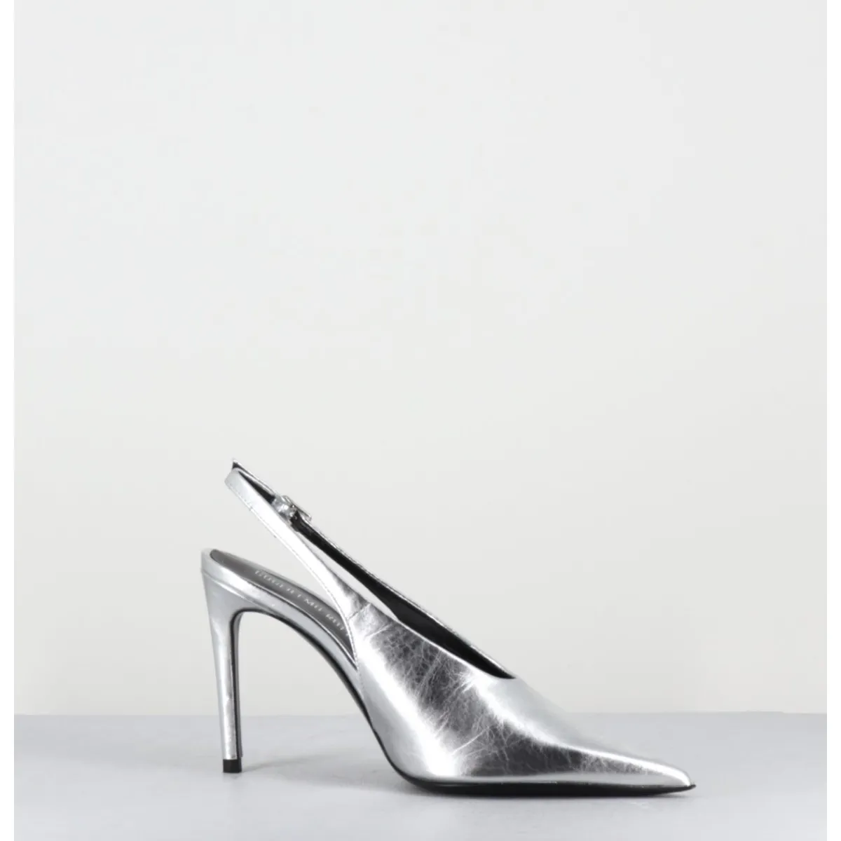 Chaussures^ROTTA Escarpins slingback talon haut en cuir - FEEL SCRATCH SILVER ARGENT