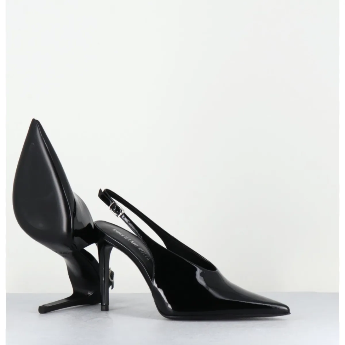 Chaussures^ROTTA Escarpins slingback talon haut en cuir vernis - FEEL VERNICE BLACK NOIR