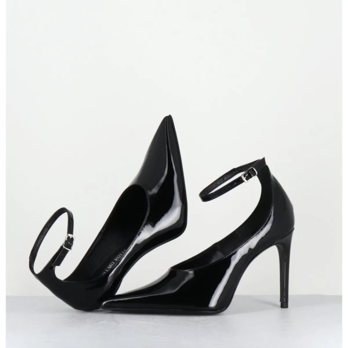 Chaussures^ROTTA Escarpins talon haut bride cheville en cuir vernis - FLOYDAH24 VERNICE BLACK NOIR