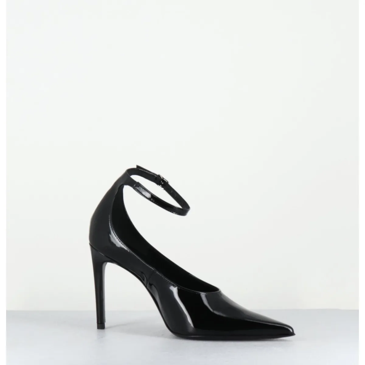 Chaussures^ROTTA Escarpins talon haut bride cheville en cuir vernis - FLOYDAH24 VERNICE BLACK NOIR