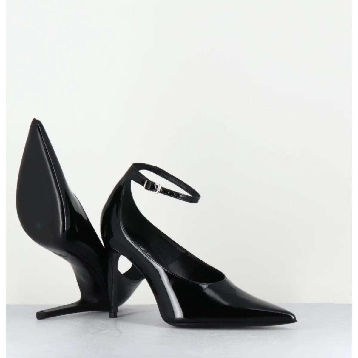 Chaussures^ROTTA Escarpins talon haut bride cheville en cuir vernis - FLOYDAH24 VERNICE BLACK NOIR