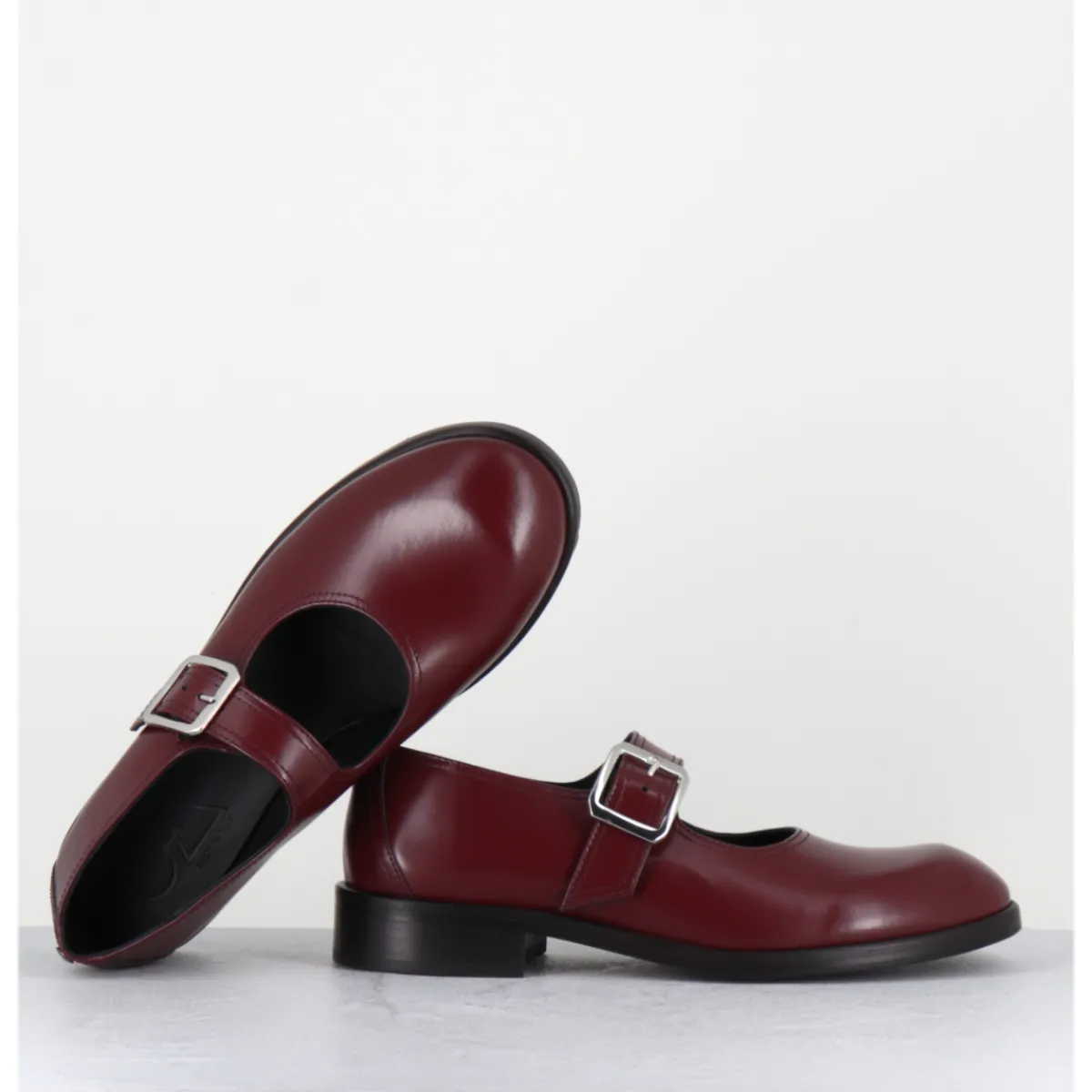 Chaussures^GARRICE LAB Mary-Jane en cuir glacé x - YVETTE ABRA BORDO BORDEAU