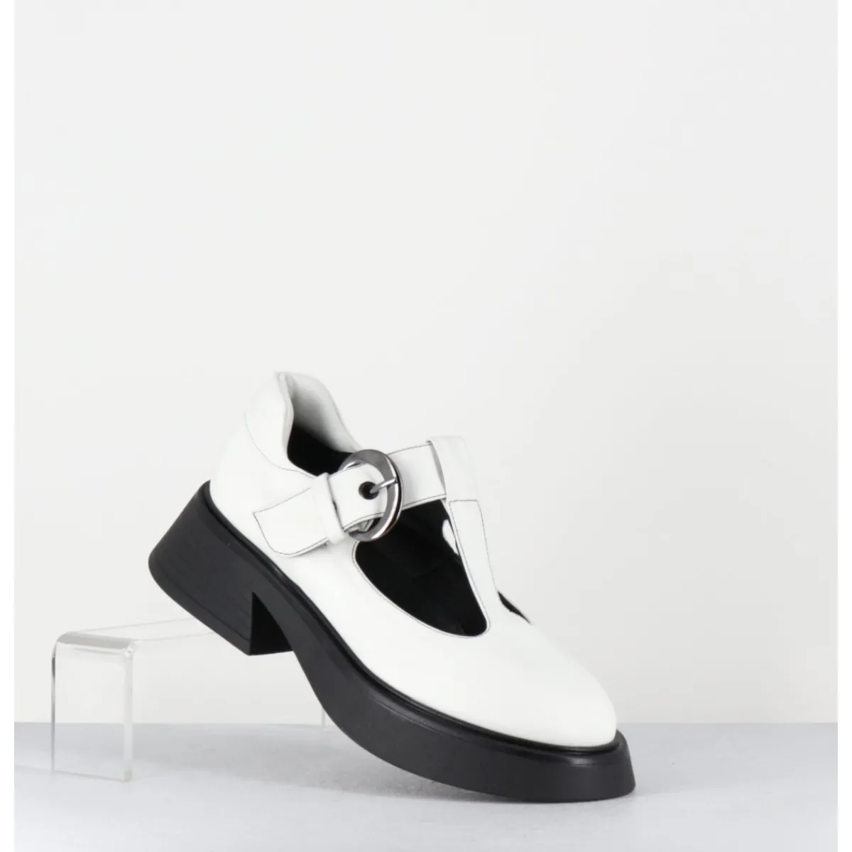 Chaussures^GARRICE LAB Mary-Jane 90s en cuir semelle légère - DIKE SAVANA BIANCO BLANC