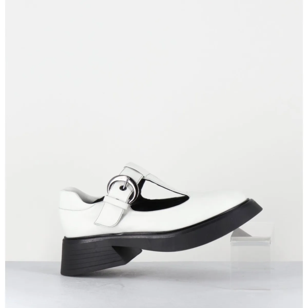 Chaussures^GARRICE LAB Mary-Jane 90s en cuir semelle légère - DIKE SAVANA BIANCO BLANC