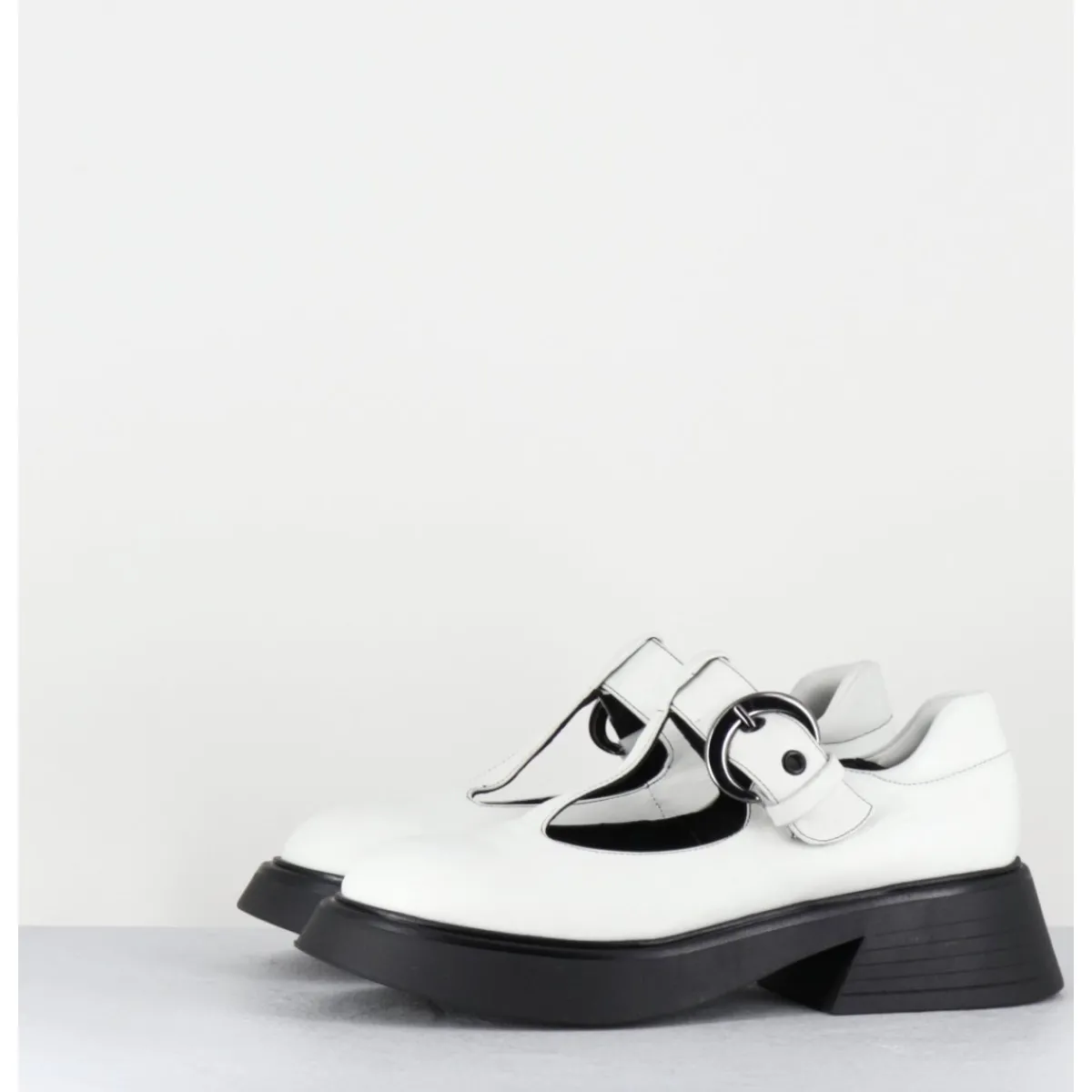 Chaussures^GARRICE LAB Mary-Jane 90s en cuir semelle légère - DIKE SAVANA BIANCO BLANC