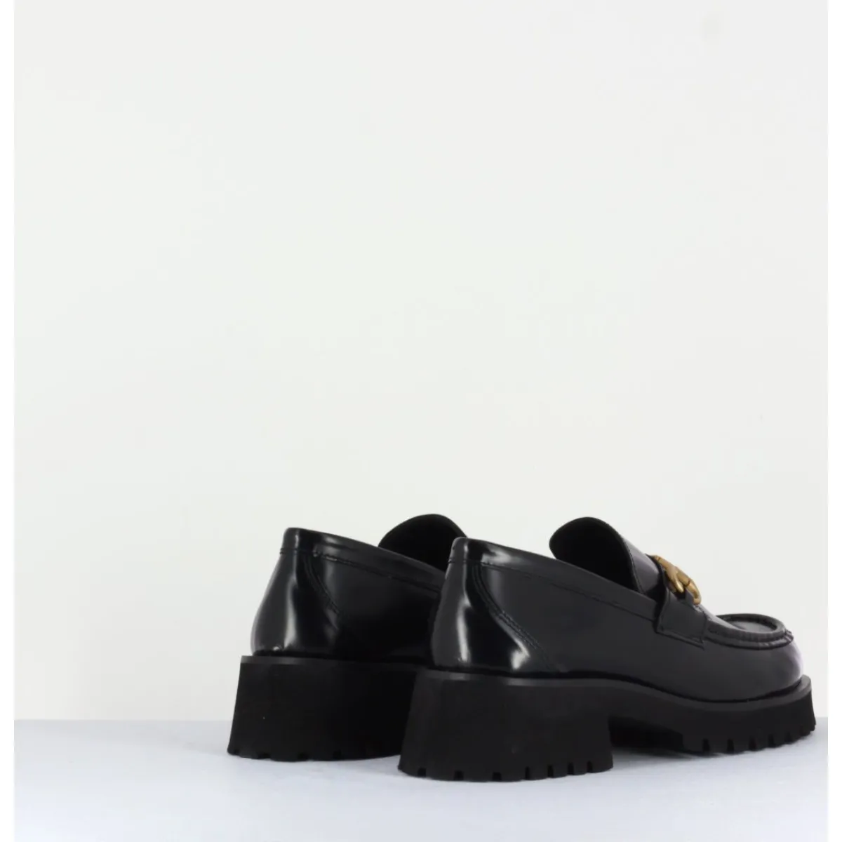 Mocassins | Chaussures^GARRICE LAB Mocassin en cuir à mors doré & semelle micro - 21JMC30 NERO NOIR