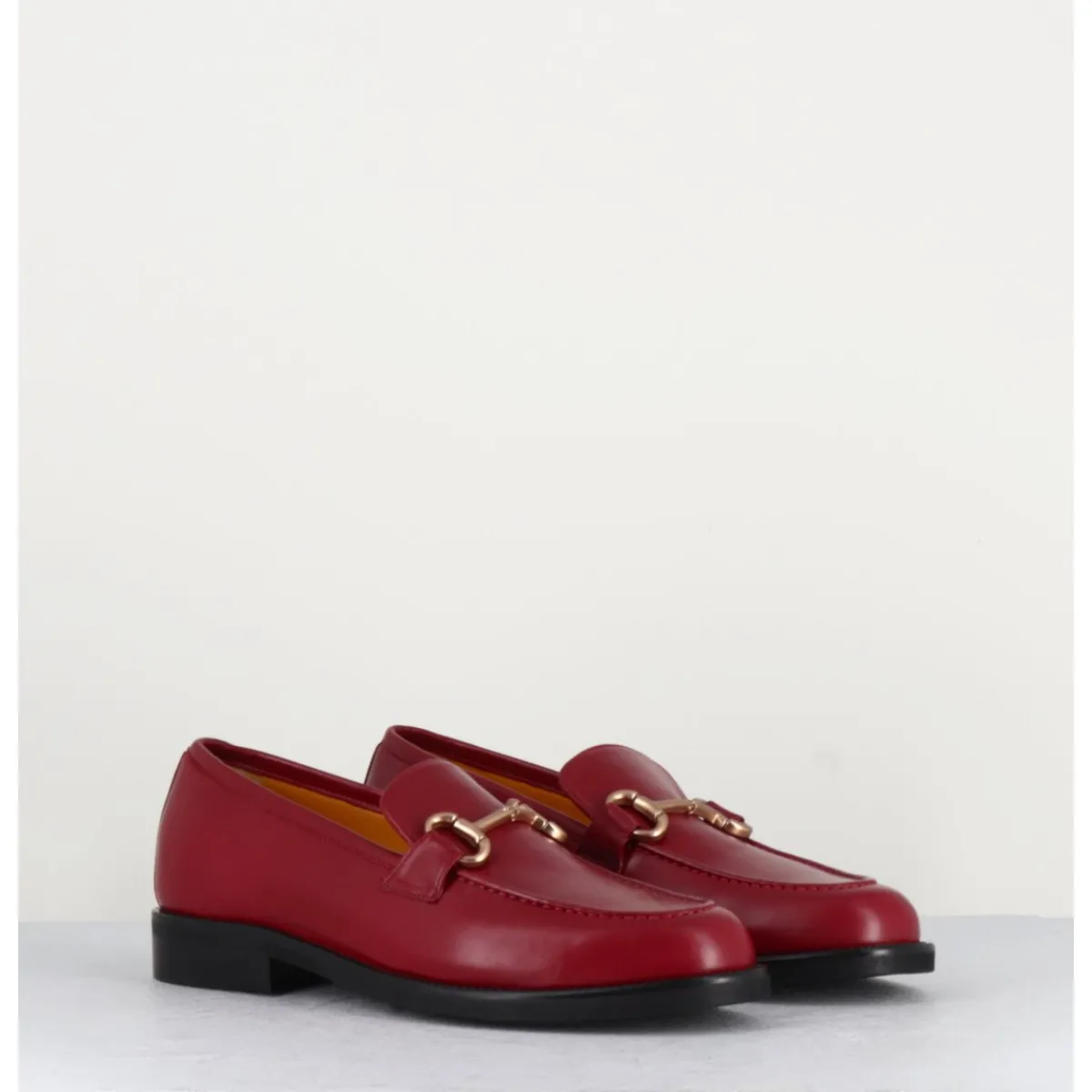 Mocassins | Chaussures^MARA BINI Mocassins à mors en cuir - M431 ROSSO ROUGE