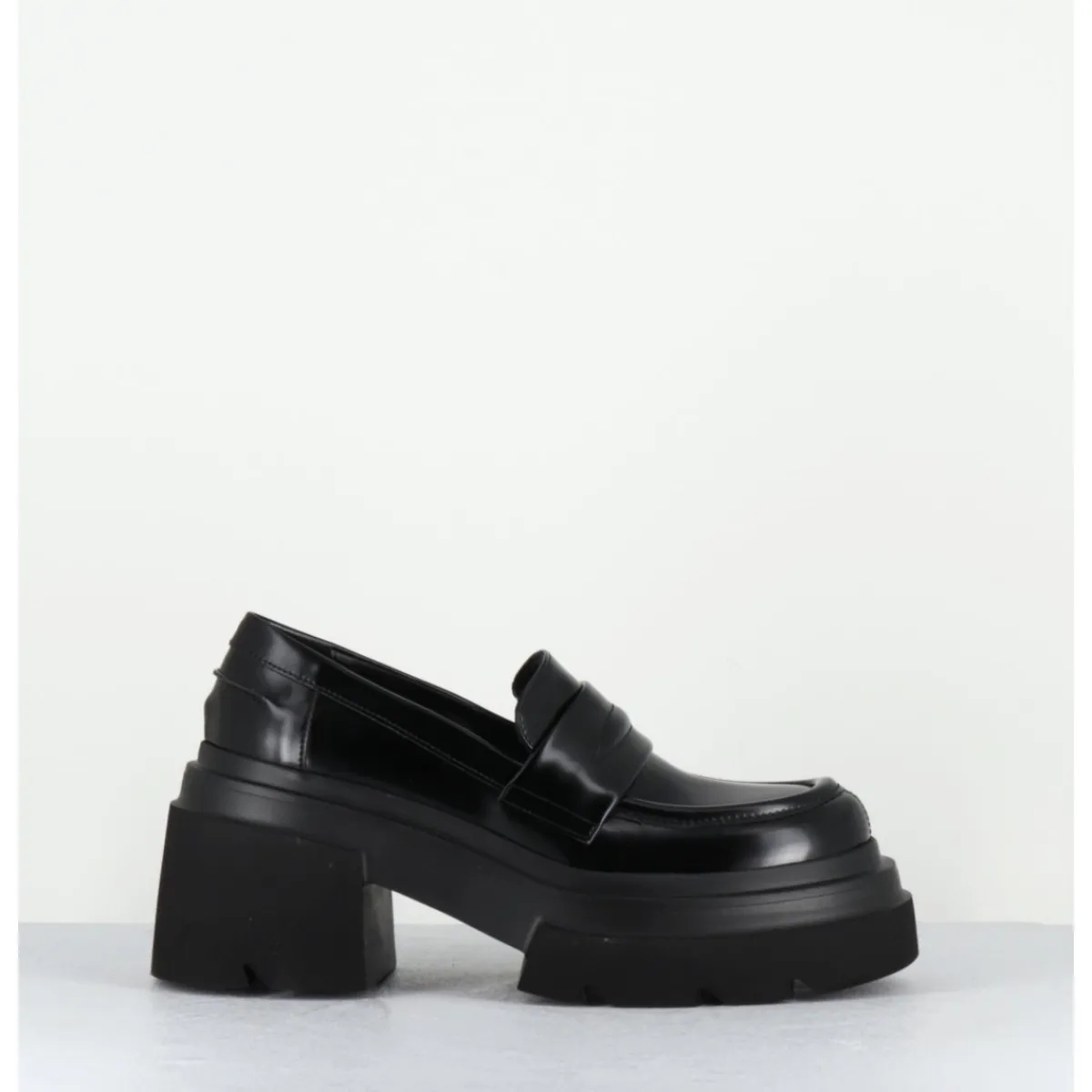 Mocassins^ELENA IACHI Mocassins chunky glacé - E3728-TH24 BELT NERO NOIR