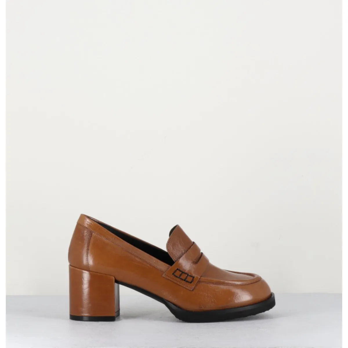 Mocassins^GARRICE LAB Mocassins en cuir - AH500 BRANDY CAMEL