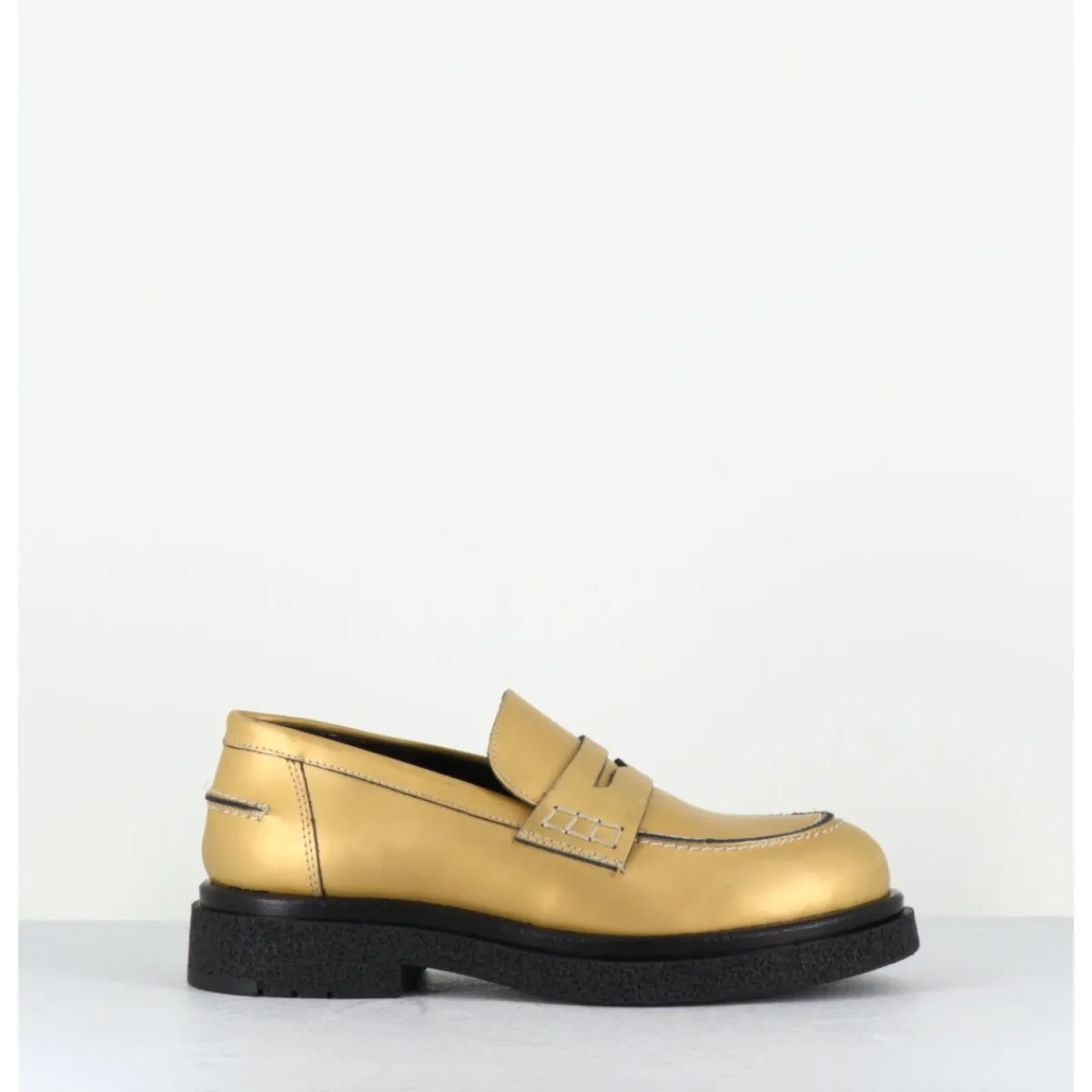 Mocassins | Chaussures^OA NON FASHION Mocassins en cuir doré mat semelle légère - AL100 OLD METAL DORE