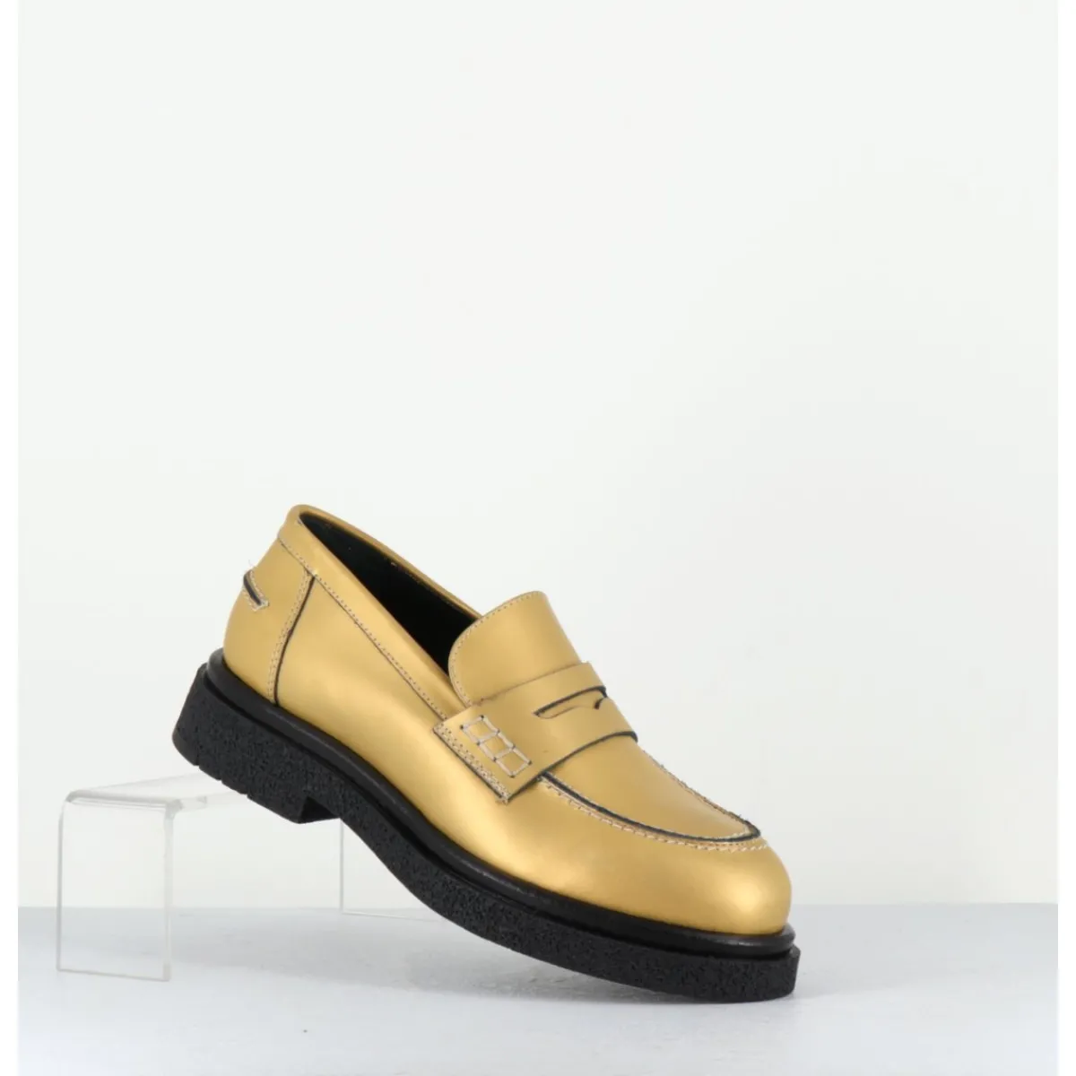 Mocassins | Chaussures^OA NON FASHION Mocassins en cuir doré mat semelle légère - AL100 OLD METAL DORE