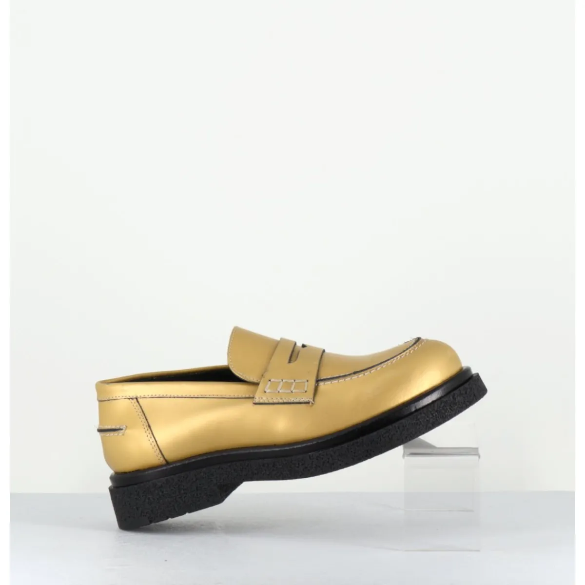 Mocassins | Chaussures^OA NON FASHION Mocassins en cuir doré mat semelle légère - AL100 OLD METAL DORE