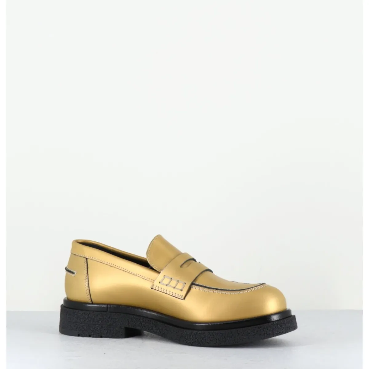Mocassins | Chaussures^OA NON FASHION Mocassins en cuir doré mat semelle légère - AL100 OLD METAL DORE