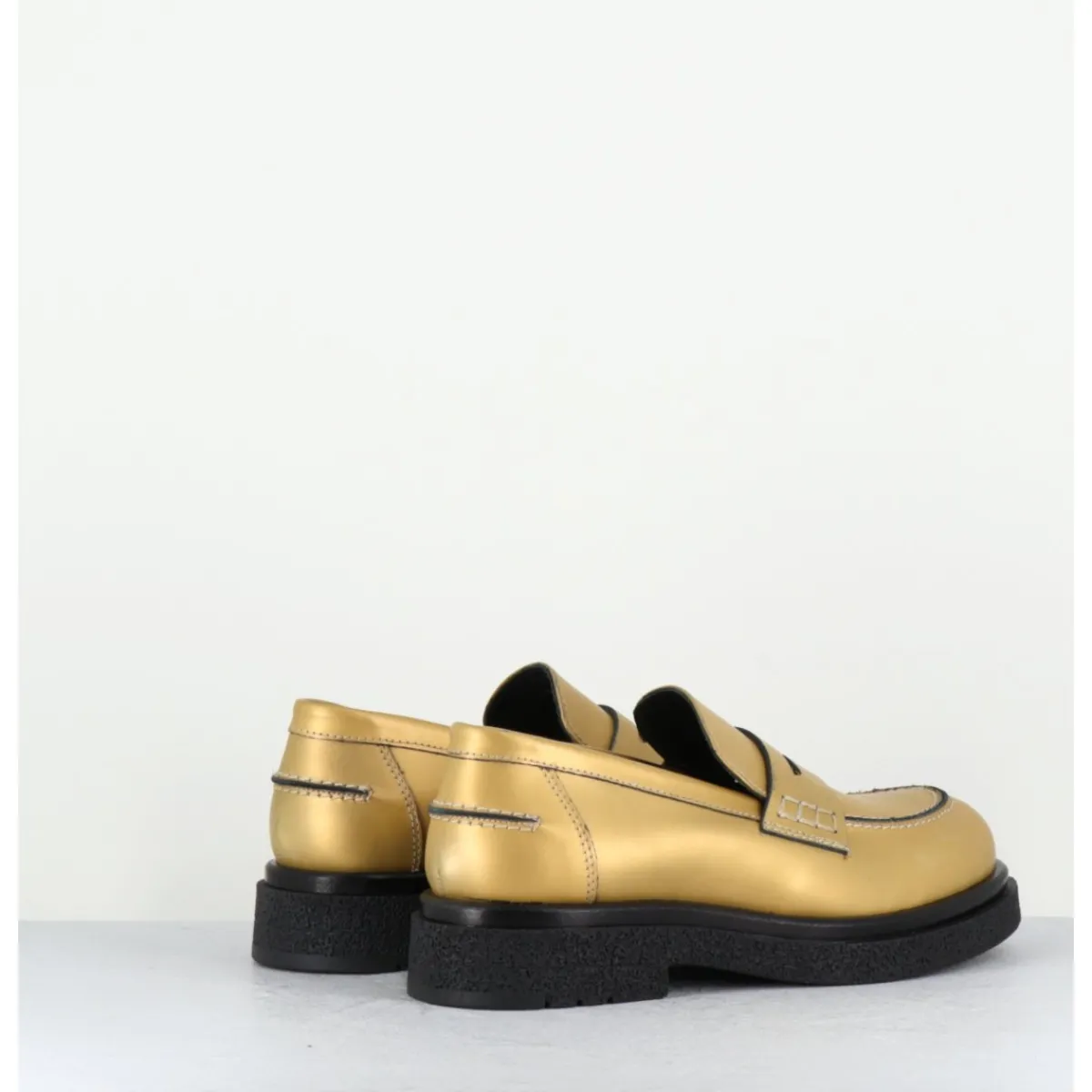 Mocassins | Chaussures^OA NON FASHION Mocassins en cuir doré mat semelle légère - AL100 OLD METAL DORE