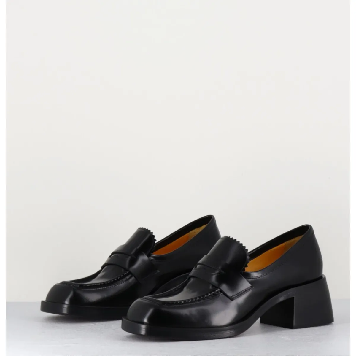 Mocassins^MARA BINI Mocassins en cuir - R271M MOUSSE NERO NOIR