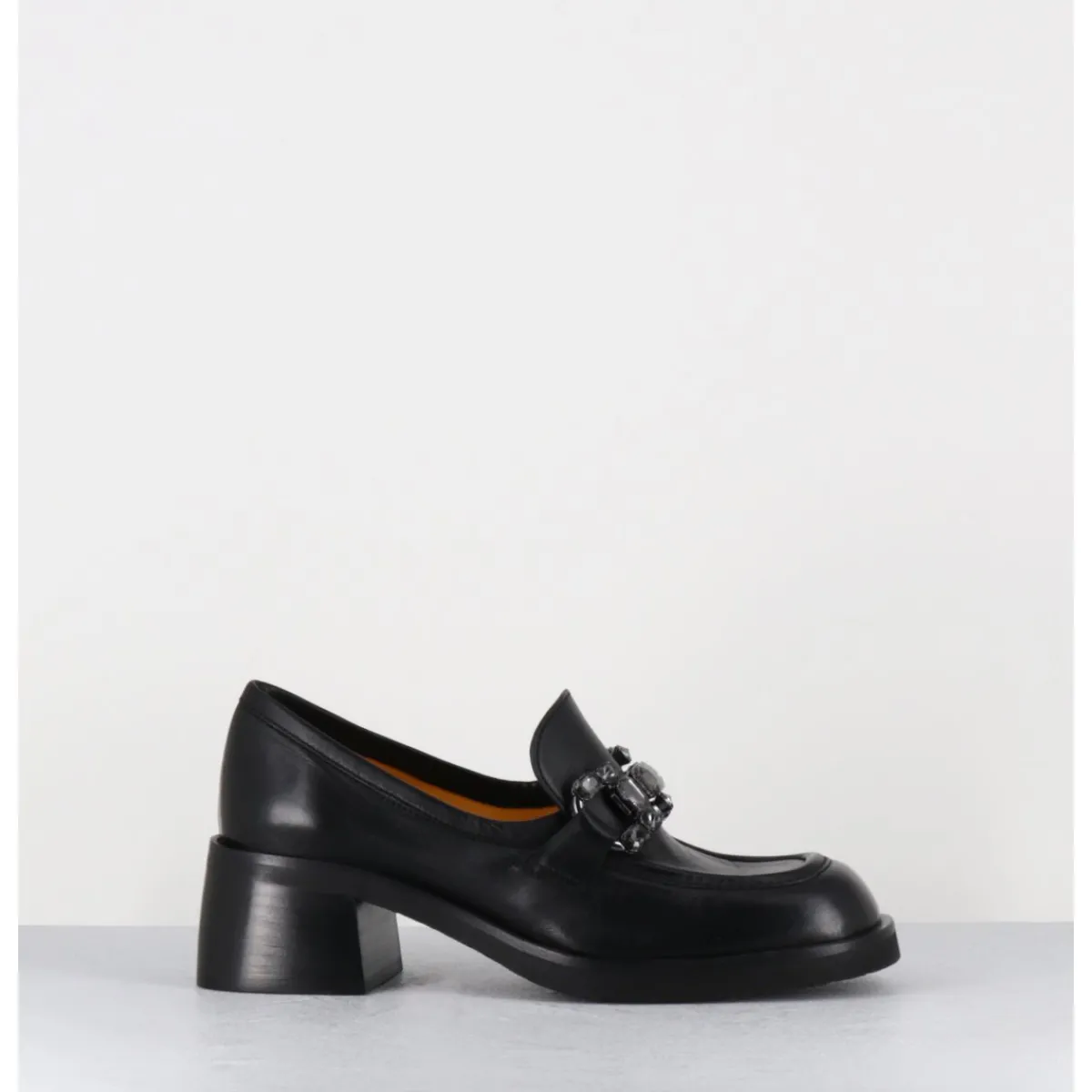 Mocassins | Chaussures^MARA BINI Mocassins en cuir & bijoux - W232588 GUANTO NERO NOIR