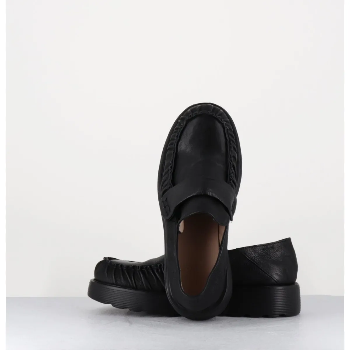 Mocassins^IXOS Mocassins en cuir souple semelle légère - X23 MAESTRALE NERO NOIR