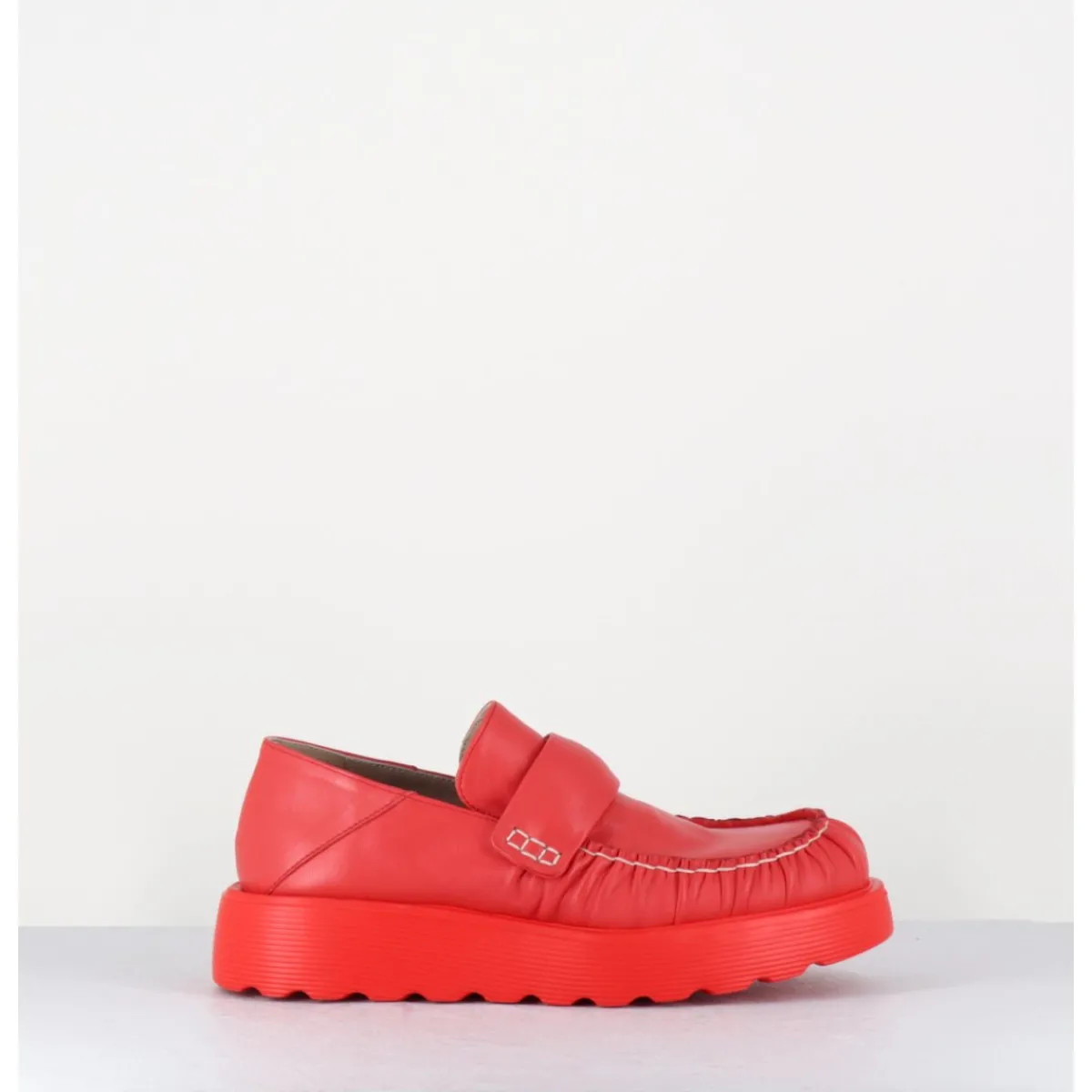 Mocassins^IXOS Mocassins en cuir souple semelle légère - X23 MAESTRALE CORALLO ROUGE