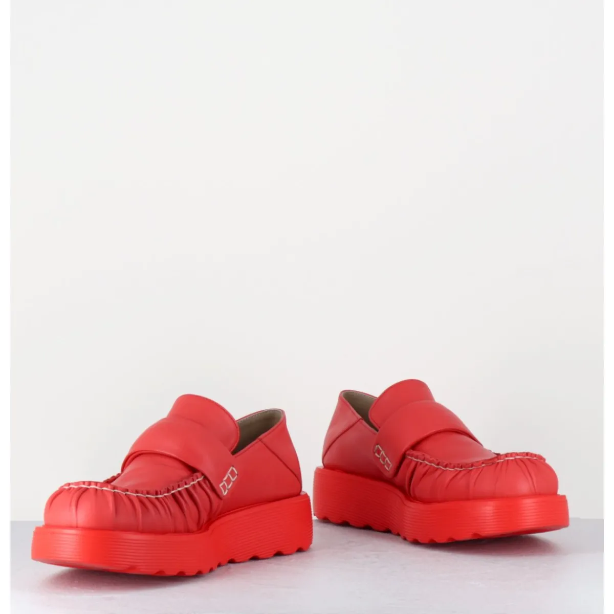 Mocassins^IXOS Mocassins en cuir souple semelle légère - X23 MAESTRALE CORALLO ROUGE