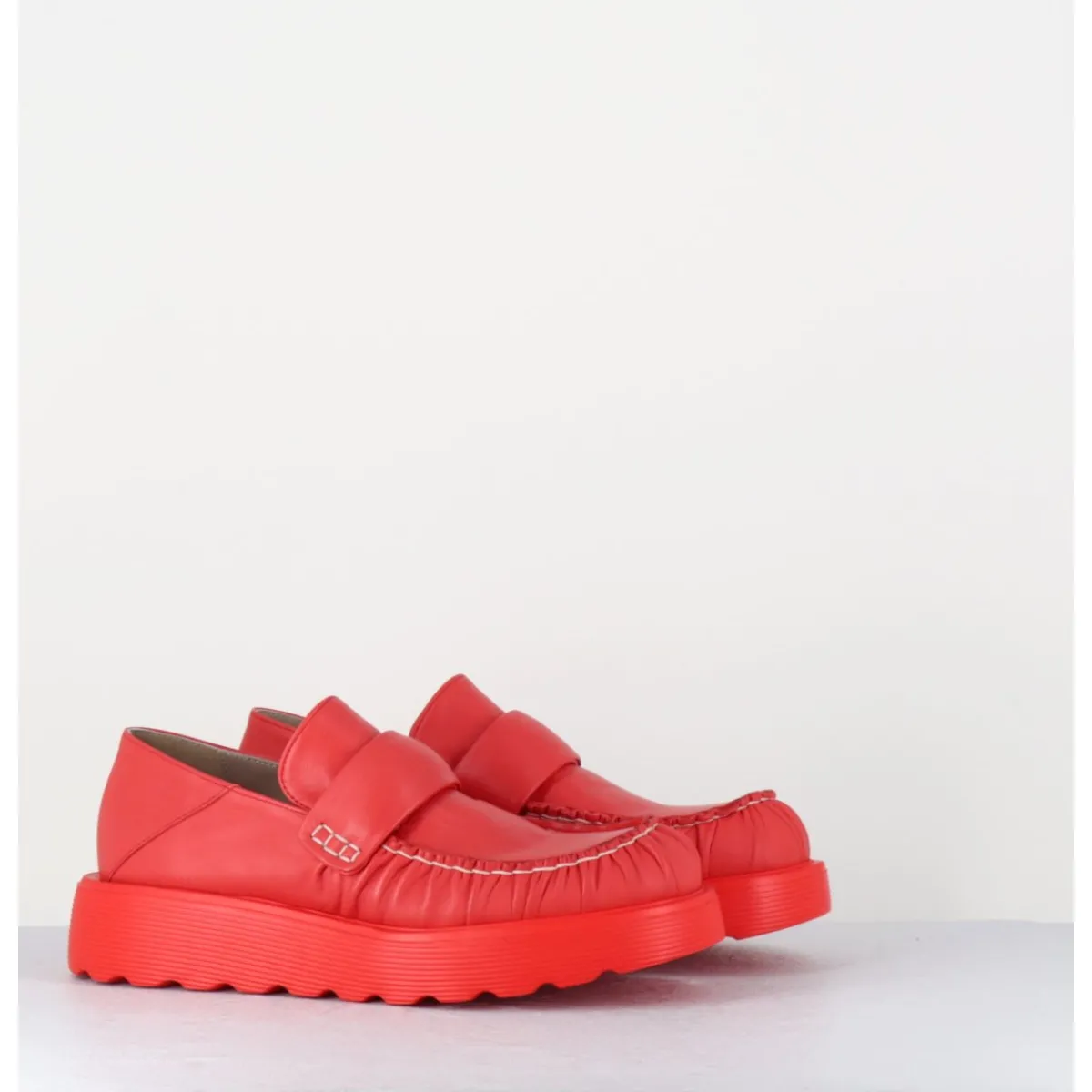 Mocassins^IXOS Mocassins en cuir souple semelle légère - X23 MAESTRALE CORALLO ROUGE