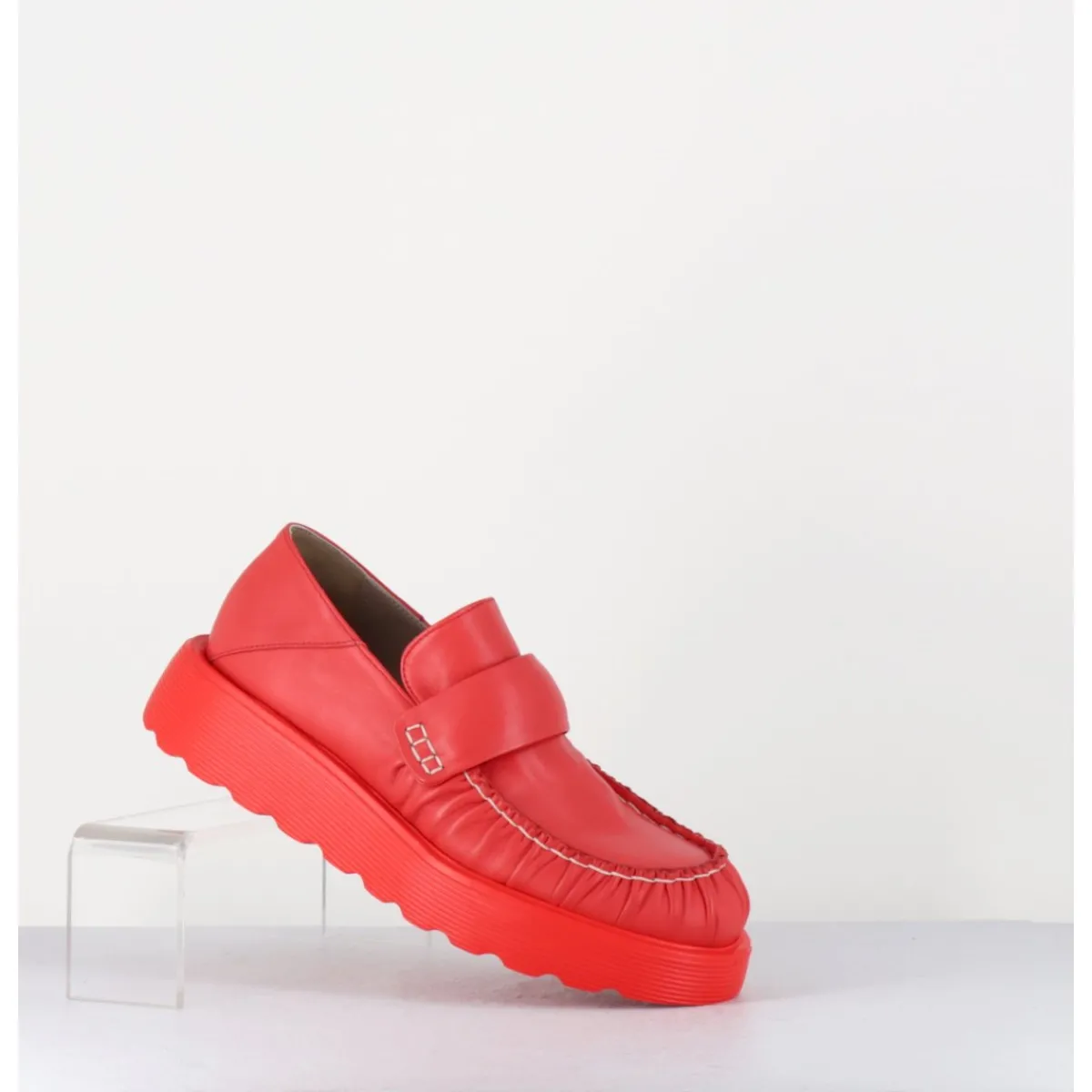 Mocassins^IXOS Mocassins en cuir souple semelle légère - X23 MAESTRALE CORALLO ROUGE