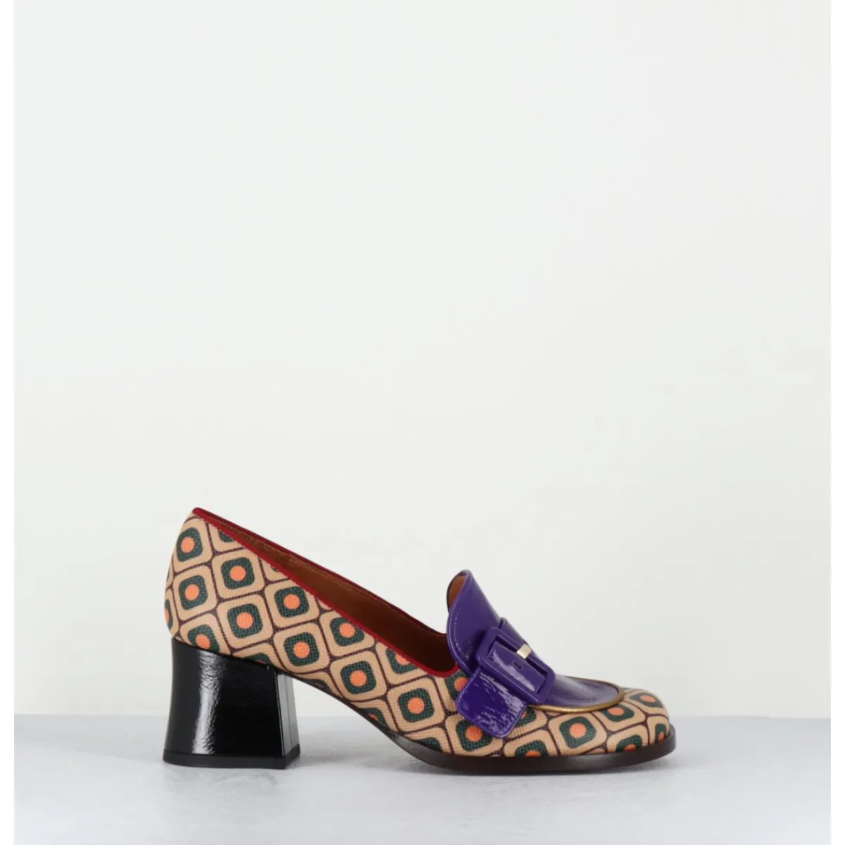 Mocassins | Chaussures^CHIE MIHARA Mocassins petit talon look 70s - TEISIN GALLETA PURPLE