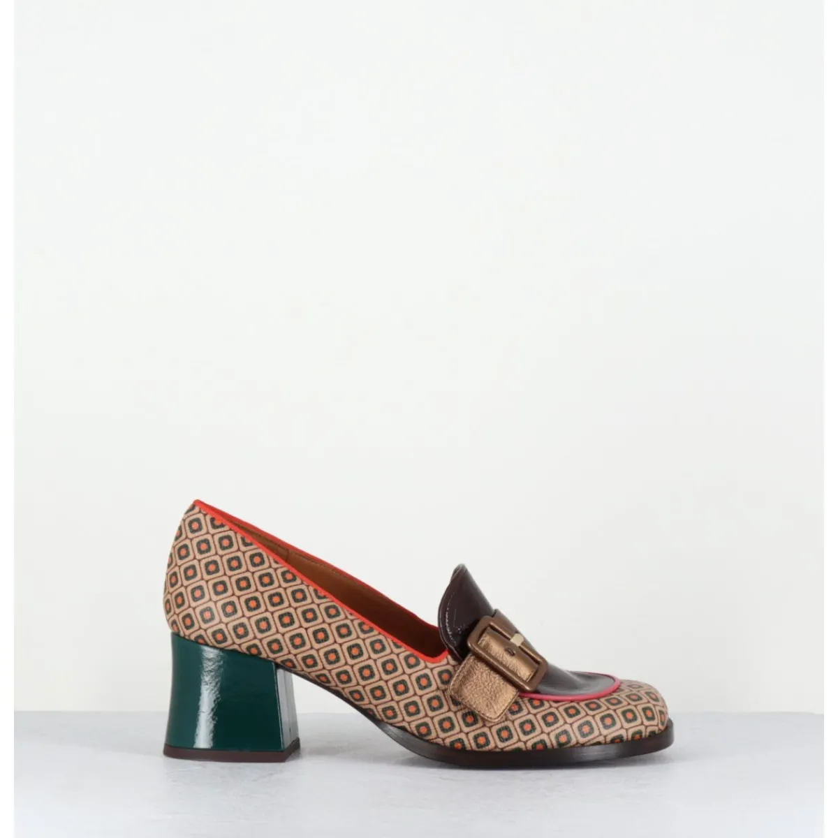 Mocassins | Chaussures^CHIE MIHARA Mocassins petit talon look 70s marron - TEISIN GALLETA TESTA